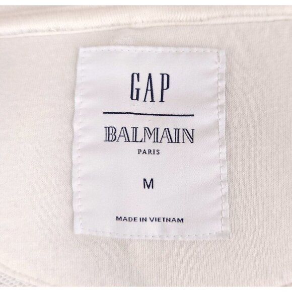 Pierre Balmain x GAP Collab Hoodie Size M Mens Red White & Blue - Picture 9 of 13